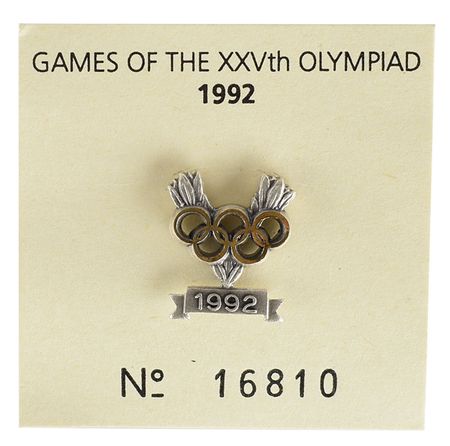 Lot #3123  Barcelona 1992 Summer Olympics Silver Winner's Medal with Pin - Image 6
