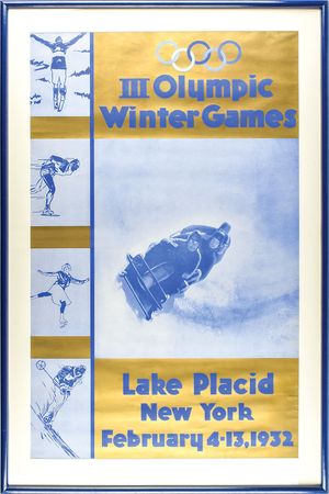 Lot #3034  Lake Placid 1932 Winter Olympics Poster
