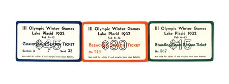 Lot #3035  Lake Placid 1932 Winter Olympics
