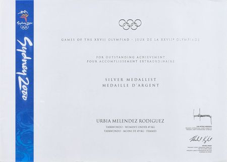 Lot #3134  Sydney 2000 Summer Olympics Winner's