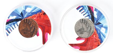 Lot #3138  Torino 2006 Winter Olympics Participation Medals with Cases - Image 2