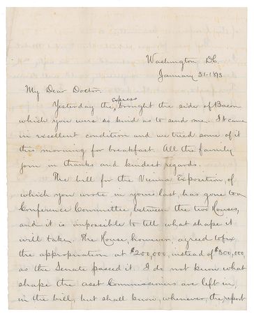 Lot #58 James A. Garfield: On the 