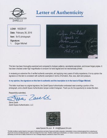 Lot #4540 Edgar Mitchell - Image 2
