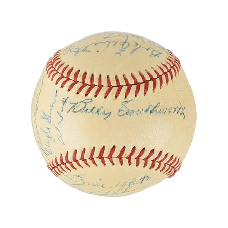 Lot #909 Boston Braves: 1948 Baseball - Image 1