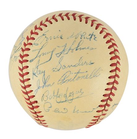Lot #909 Boston Braves: 1948 Baseball - Image 4