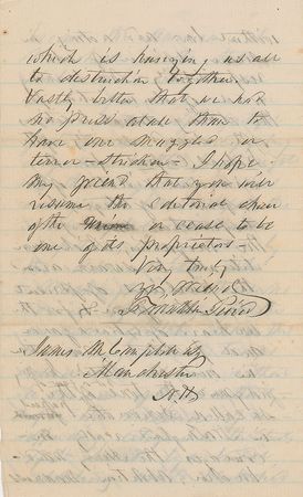 Lot #38 Franklin Pierce Handwritten Letter Signed - Image 3