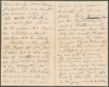 Lot #35 Franklin Pierce Handwritten Letter Signed - Image 2
