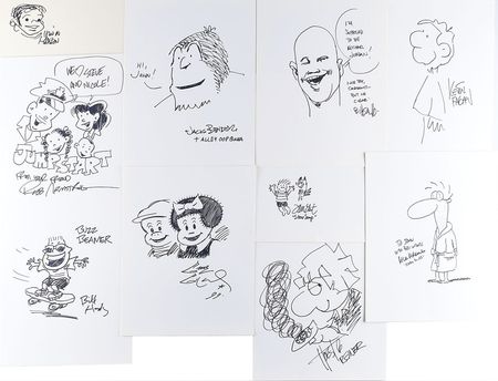 Lot #462 Cartoonists Sketches - Image 2