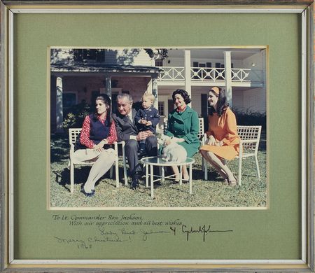 Lot #157 Lyndon and Lady Bird Johnson Signed Photograph - Image 1