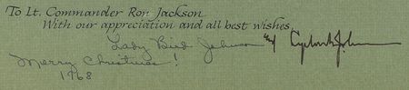 Lot #157 Lyndon and Lady Bird Johnson Signed Photograph - Image 2
