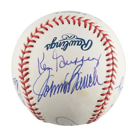 Lot #931 Cincinnati Reds: Big Red Machine Baseball - Image 4