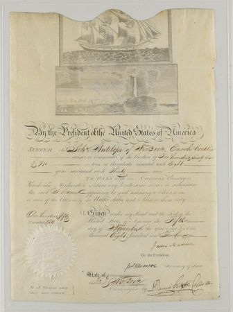 Lot #12 James Madison and James Monroe Signed