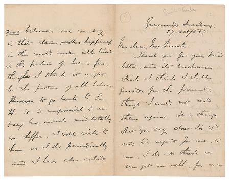 Lot #341 Charles ‘Chinese’ Gordon Handwritten Letter Signed - Image 1