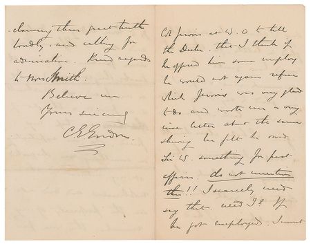 Lot #341 Charles ‘Chinese’ Gordon Handwritten Letter Signed - Image 4