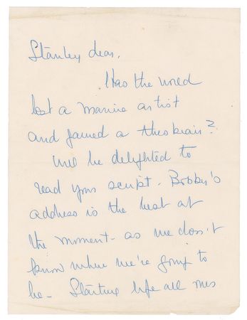 Lot #735 Bette Davis Handwritten Letter Signed - Image 1