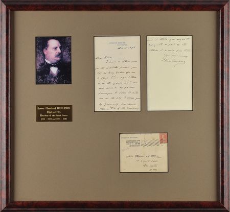 Lot #132 Grover Cleveland Handwritten Letter Signed - Image 1