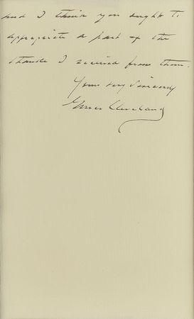 Lot #132 Grover Cleveland Handwritten Letter Signed - Image 3