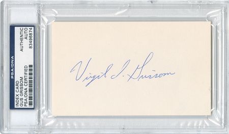 Lot #370 Gus Grissom Signature - Image 1
