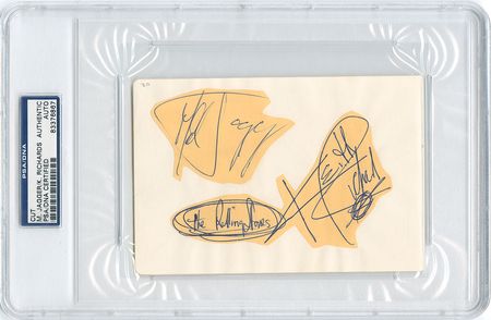 Lot #581 Rolling Stones Signatures - Image 1