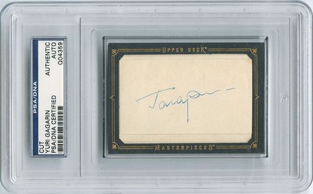 Lot #412 Yuri Gagarin Signature - Image 1