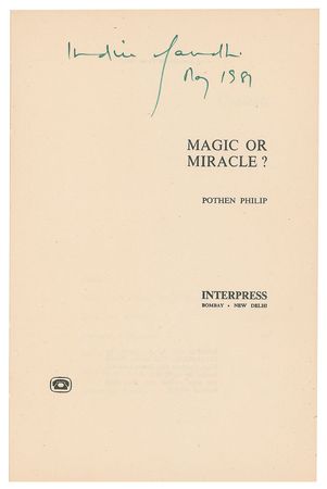 Lot #256 Indira Gandhi Book - Image 1