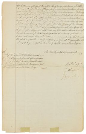 Lot #276 King George II: Addressing chicanery in military pay, King George II bans the use of 