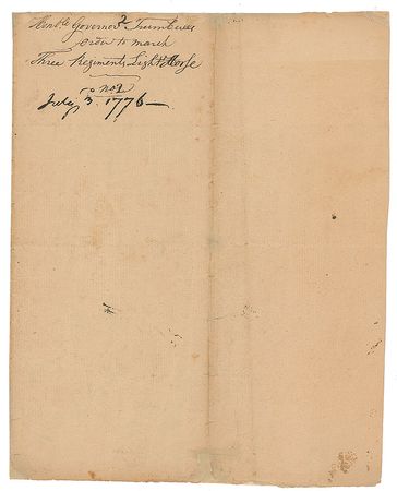 Lot #194 Jonathan Trumbull: Connecticut's governor responds to the 