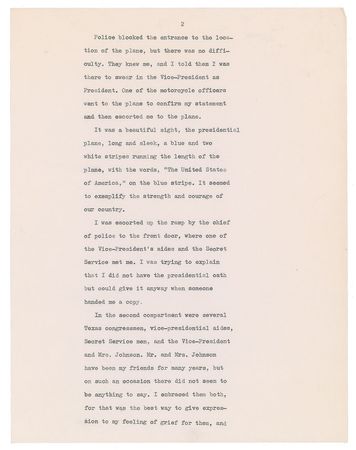 Lot #266 Sarah T. Hughes Typescript Souvenir - Image 2