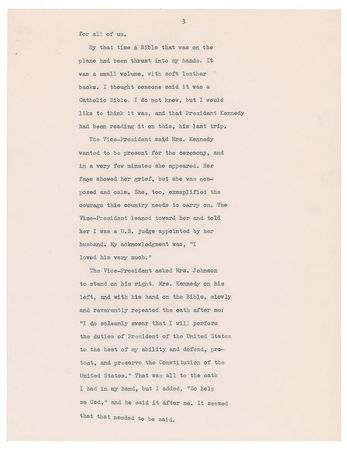 Lot #266 Sarah T. Hughes Typescript Souvenir - Image 3