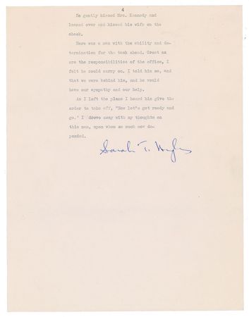 Lot #266 Sarah T. Hughes Typescript Souvenir - Image 4