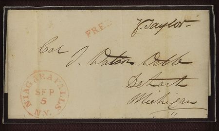 Lot #32 Zachary Taylor Free Frank - Image 2