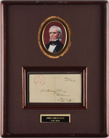Lot #30 James K. Polk Free Frank - Image 1