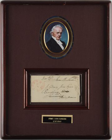 Lot #113 James Buchanan Free Frank - Image 1