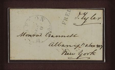 Lot #28 John Tyler Free Frank - Image 2