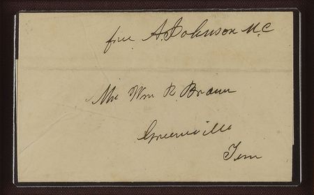 Lot #47 Andrew Johnson Free Frank - Image 2