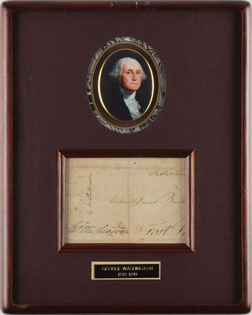 Lot #3 George Washington Signed Free Frank