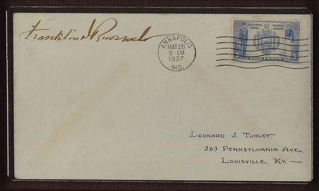 Lot #181 Franklin D. Roosevelt Signed Cover - Image 2