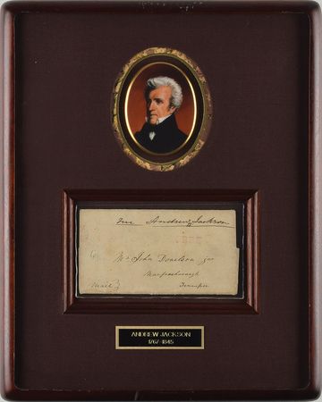 Lot #21 Andrew Jackson Free Frank