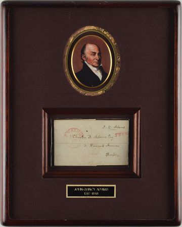 Lot #19 John Quincy Adams Free Frank
