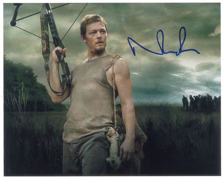 Lot #802 Walking Dead: Lincoln and Reedus Signed Photographs - Image 1