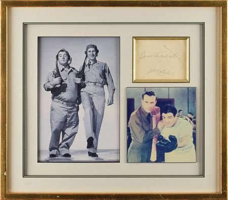 Lot #713 Abbott and Costello Signatures - Image 1