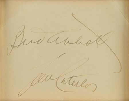Lot #713 Abbott and Costello Signatures - Image 2