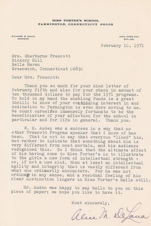 Lot #500 W. H. Auden Souvenir Typescript - Image 2