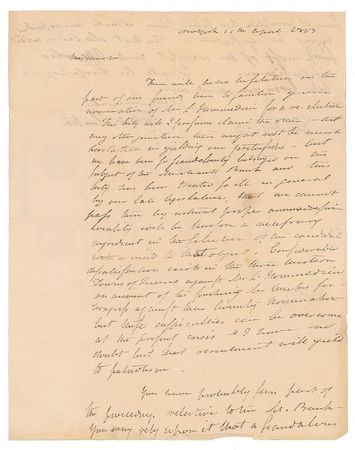 Lot #243 DeWitt Clinton Handwritten Letter Signed - Image 1