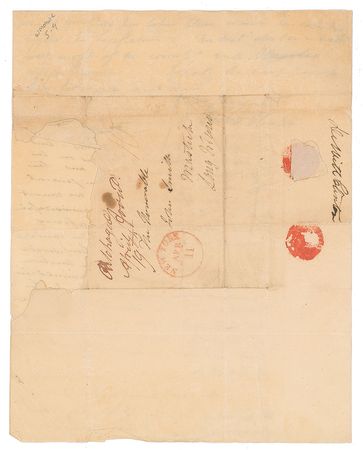 Lot #243 DeWitt Clinton Handwritten Letter Signed - Image 3