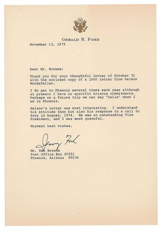 Lot #150 Gerald Ford - Image 2