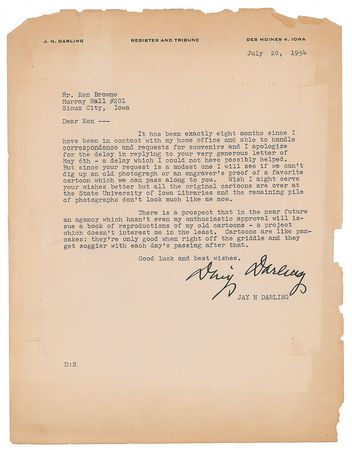 Lot #468 Jay N. 'Ding' Darling: 