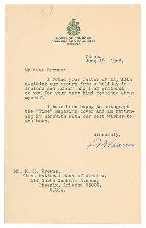 Lot #321 Lester B. Pearson - Image 2