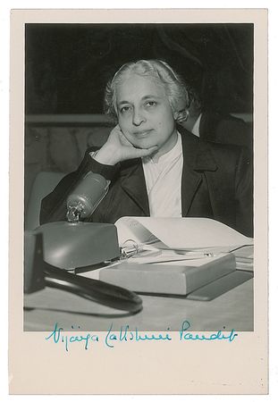 Lot #318 Vijaya Lakshmi Pandit - Image 1