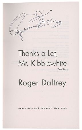 Lot #683 The Who: Roger Daltrey Book - Image 1